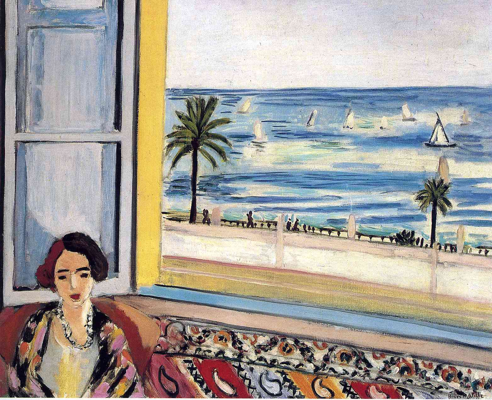 Henri Matisse - Seated Woman, Back Turned to the Open Window 1922